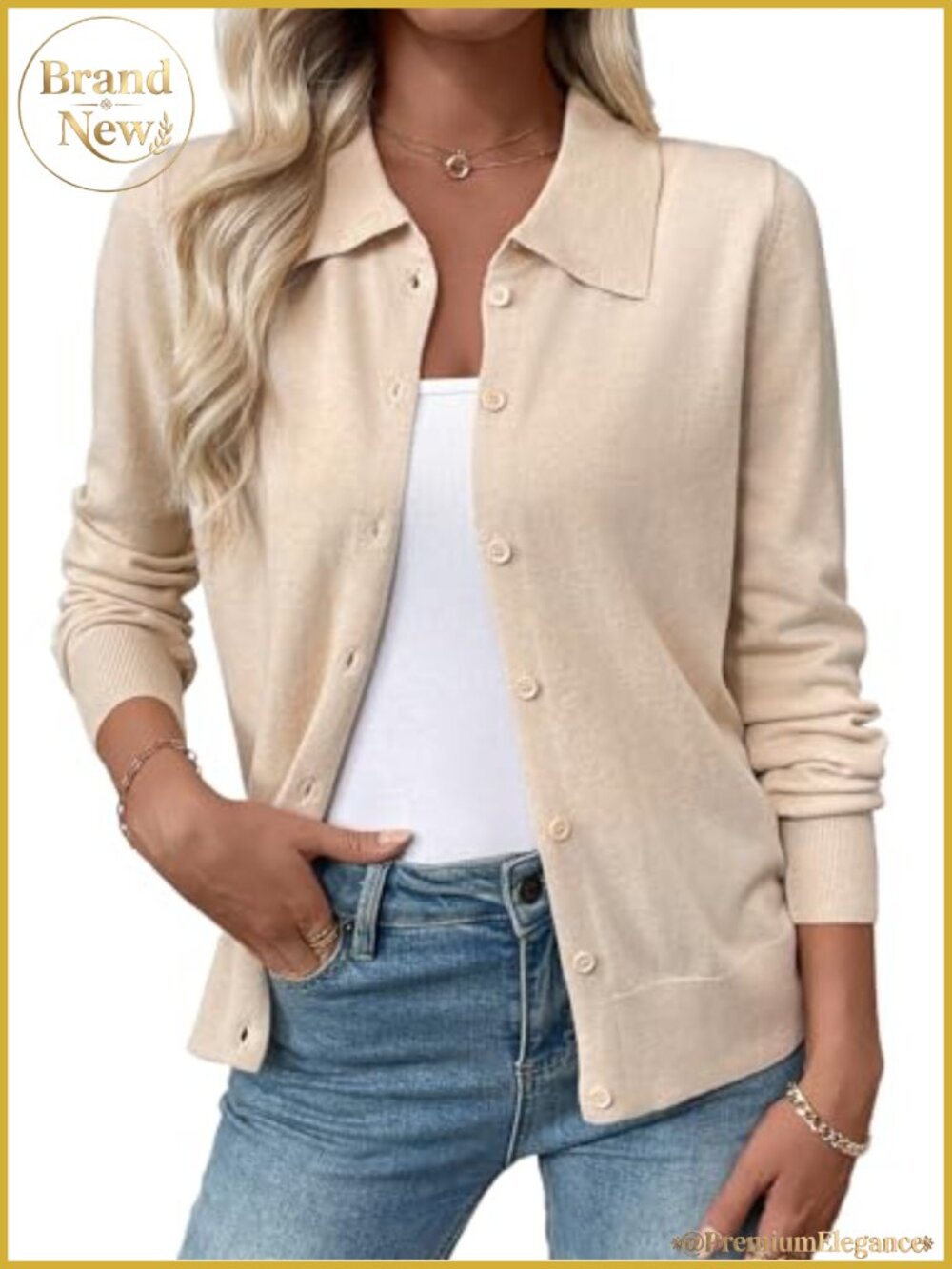 Women's Wool Blend Cardigan Sweater Button Down Long Sleeve Lightweight Fall